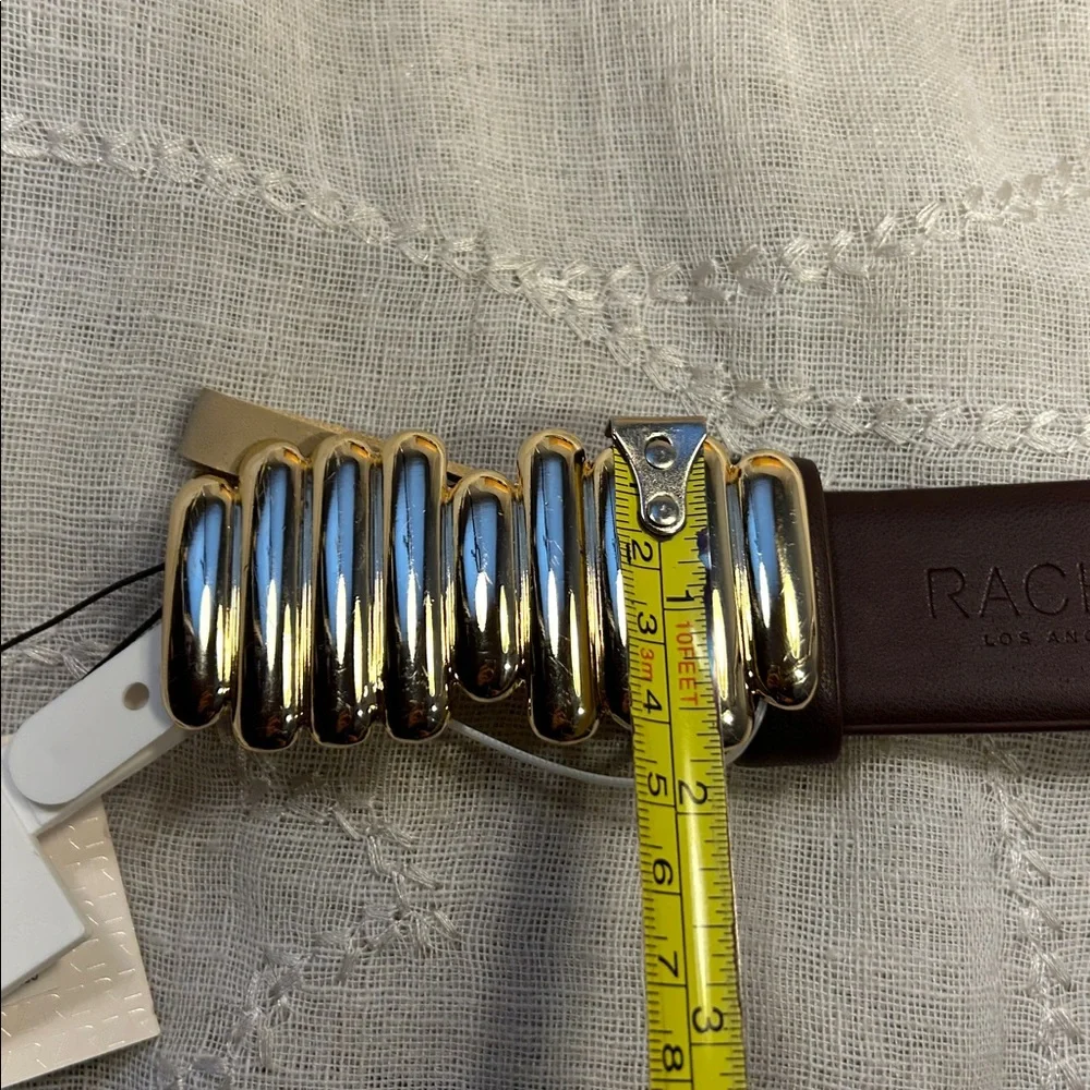 NWT Rachel Zoe classic belt with abstract buckle
